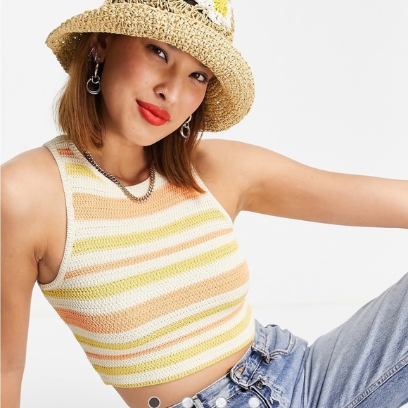 Weekday Multicolor Striped Tank Top - Picture 4 of 5